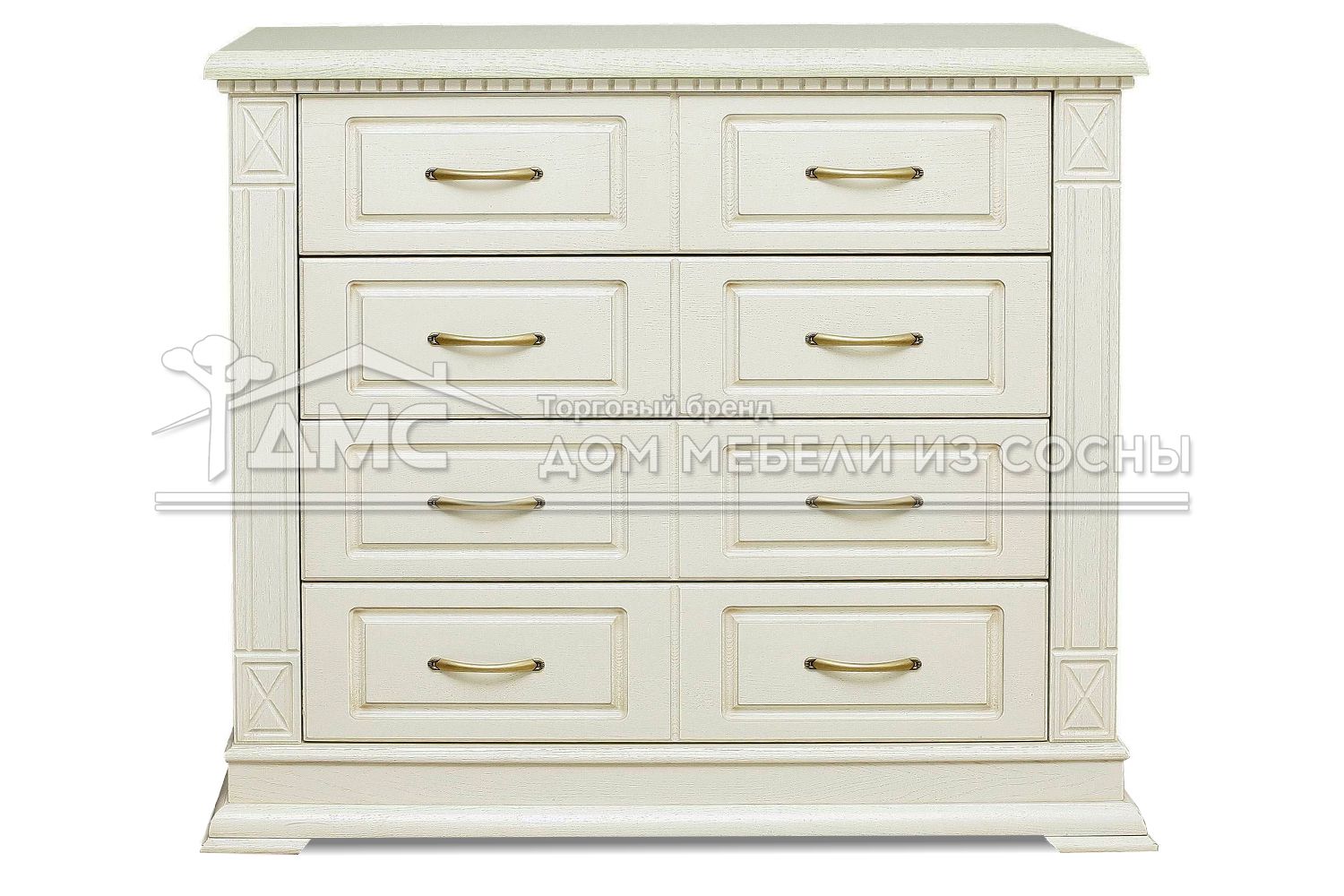Комод с 8 ящиками сосна Флоренция