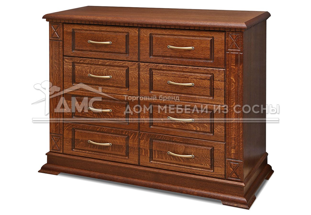 Комод с 8 ящиками сосна Флоренция