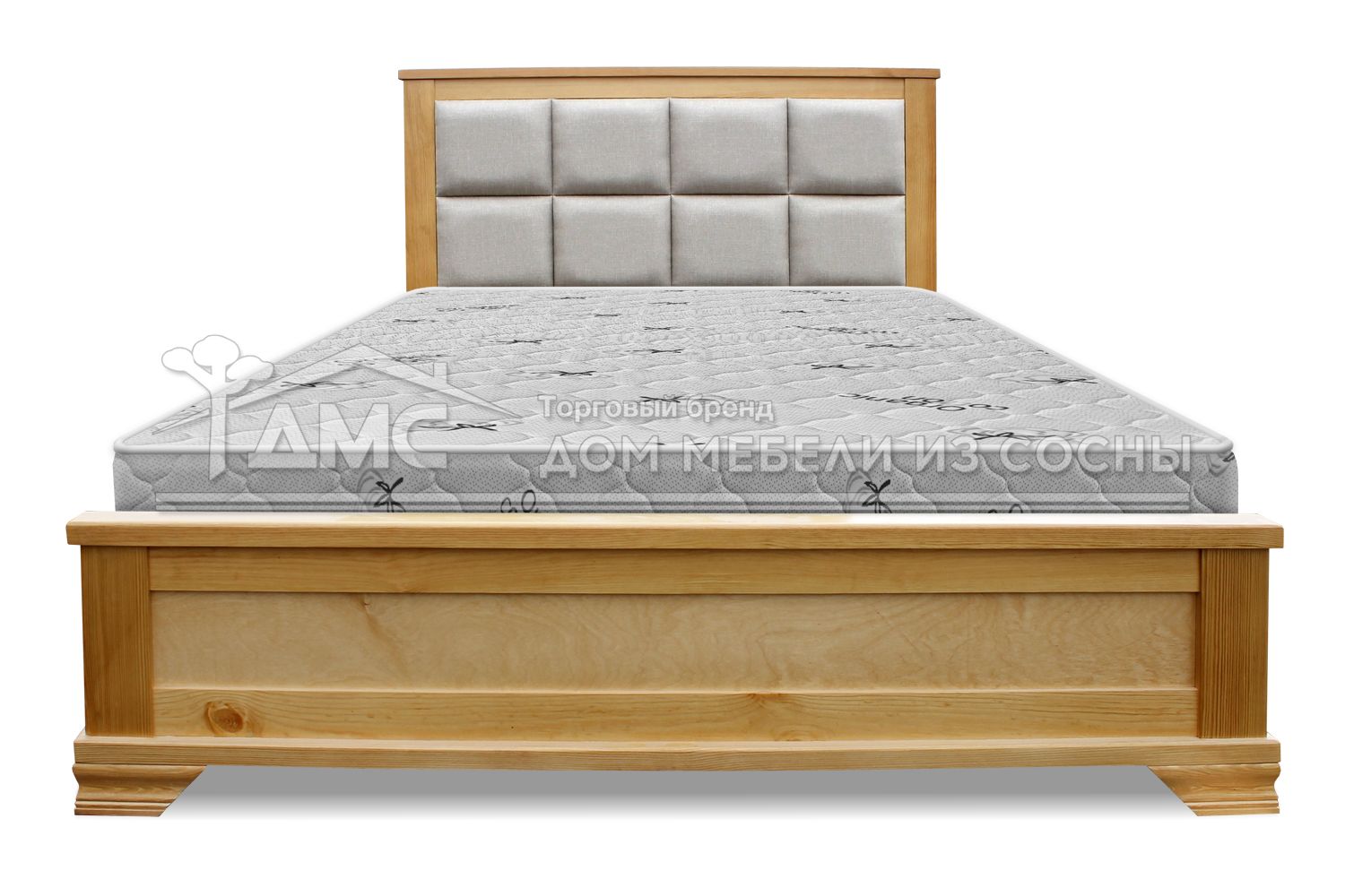 Кровать Классика с мягкой вставкой 1400х2000