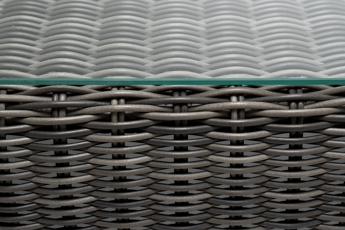 "Боналли" журнальный столик из искусственного ротанга, цвет графит