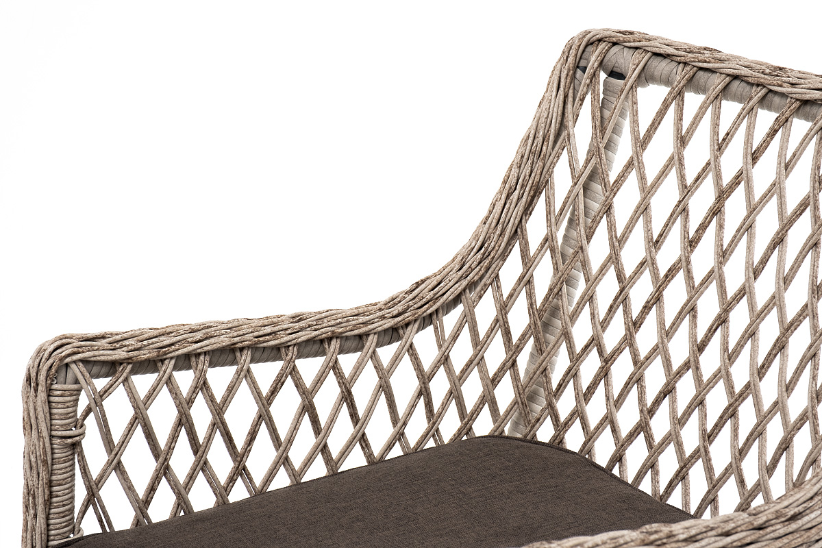 "Эспреззо–80 L" обеденная группа плетеная, цвет бежевый