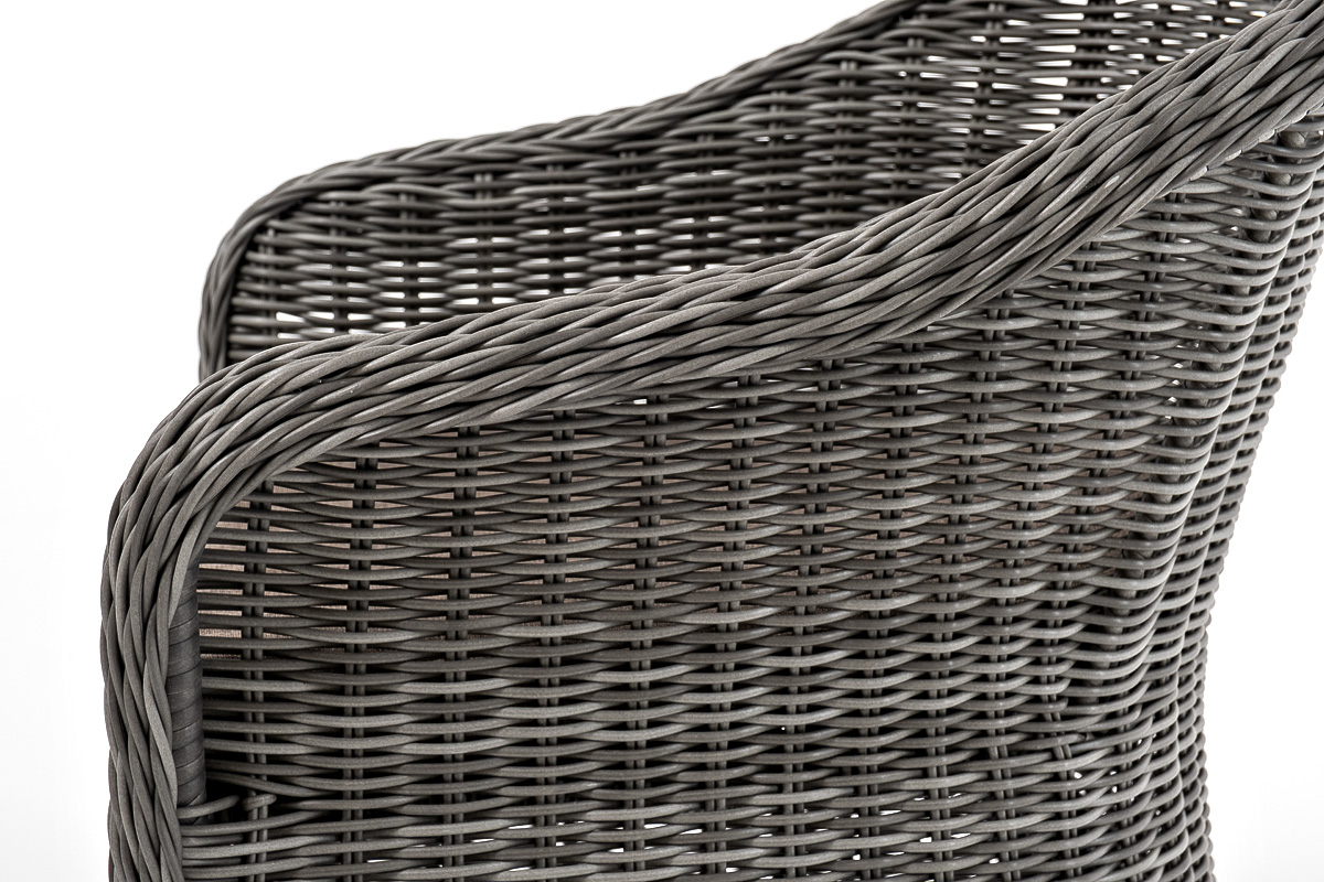 "Эспреззо–80 R" обеденная группа плетеная, цвет графит