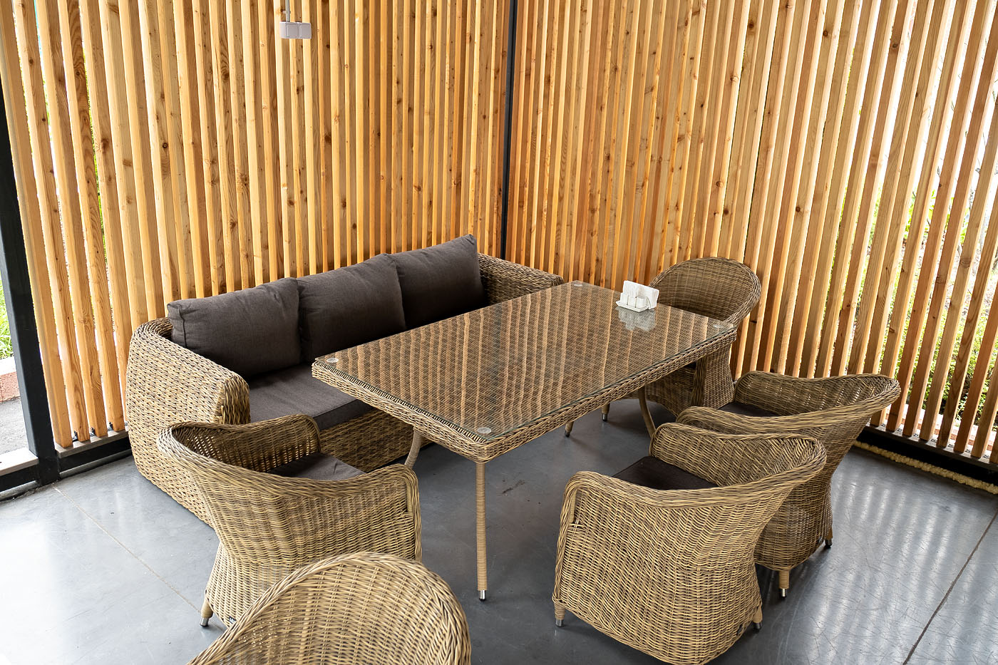 "Клиари" диван из искусственного ротанга (гиацинт) трехместный, цвет соломенный