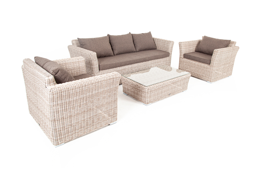 "Капуто" лаунж-зона из искусственного ротанга, цвет бежевый
