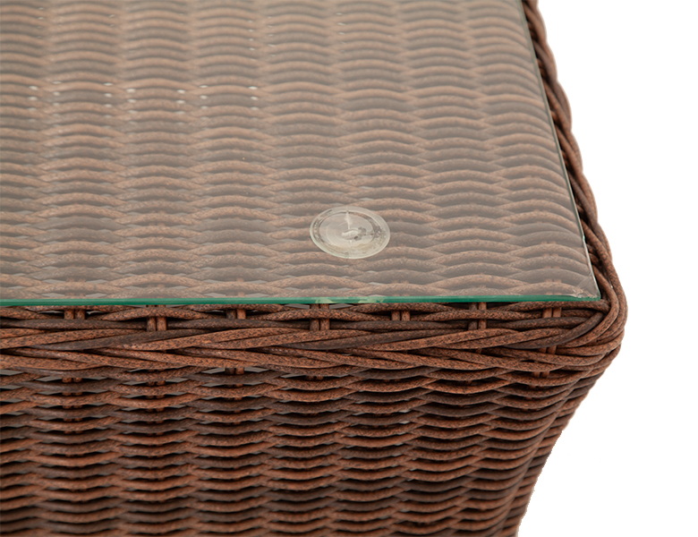 "Капуто" журнальный столик из искусственного ротанга, цвет коричневый