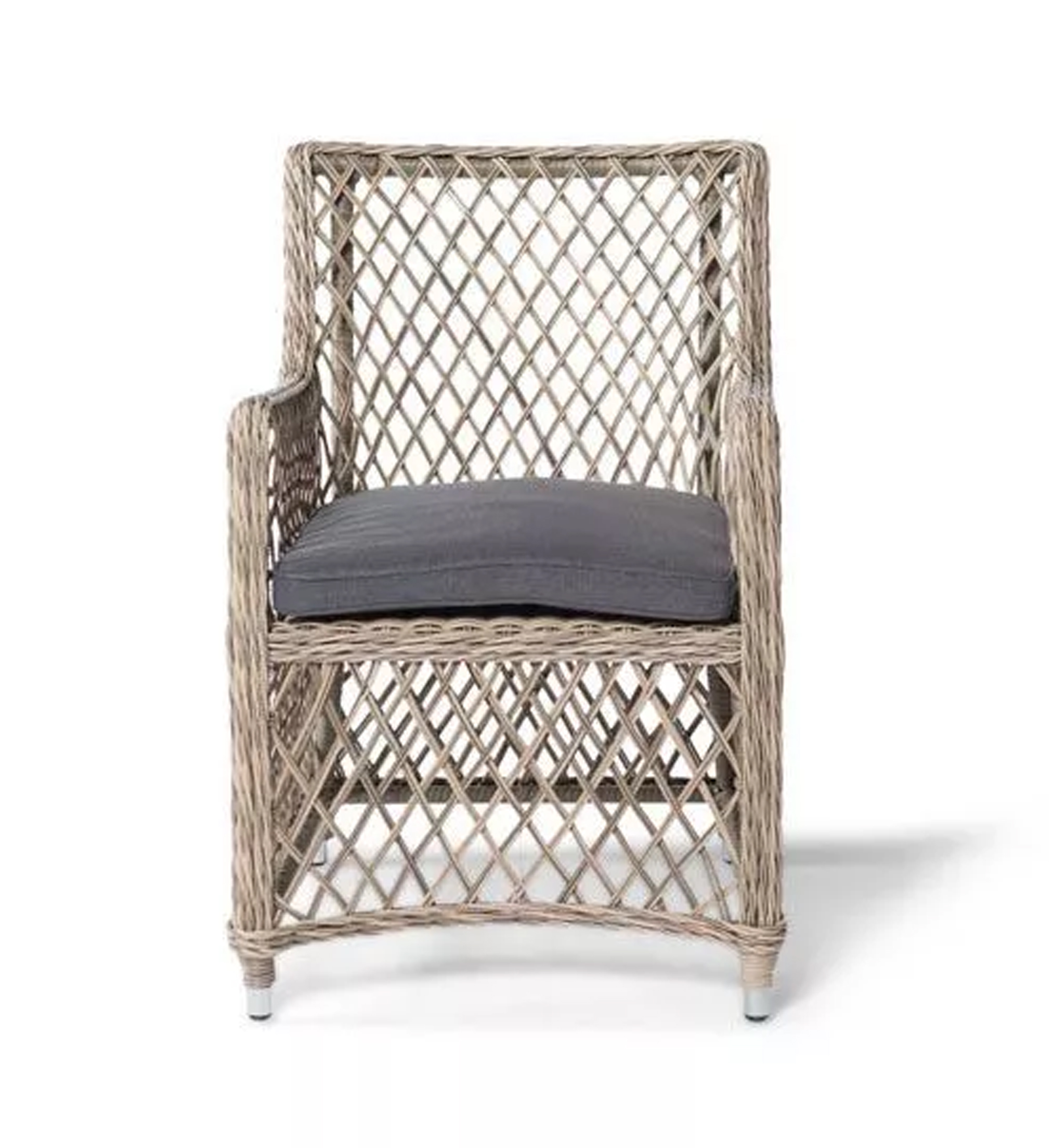 "Латтини" плетеное кресло из искусственного ротанга, цвет соломенный