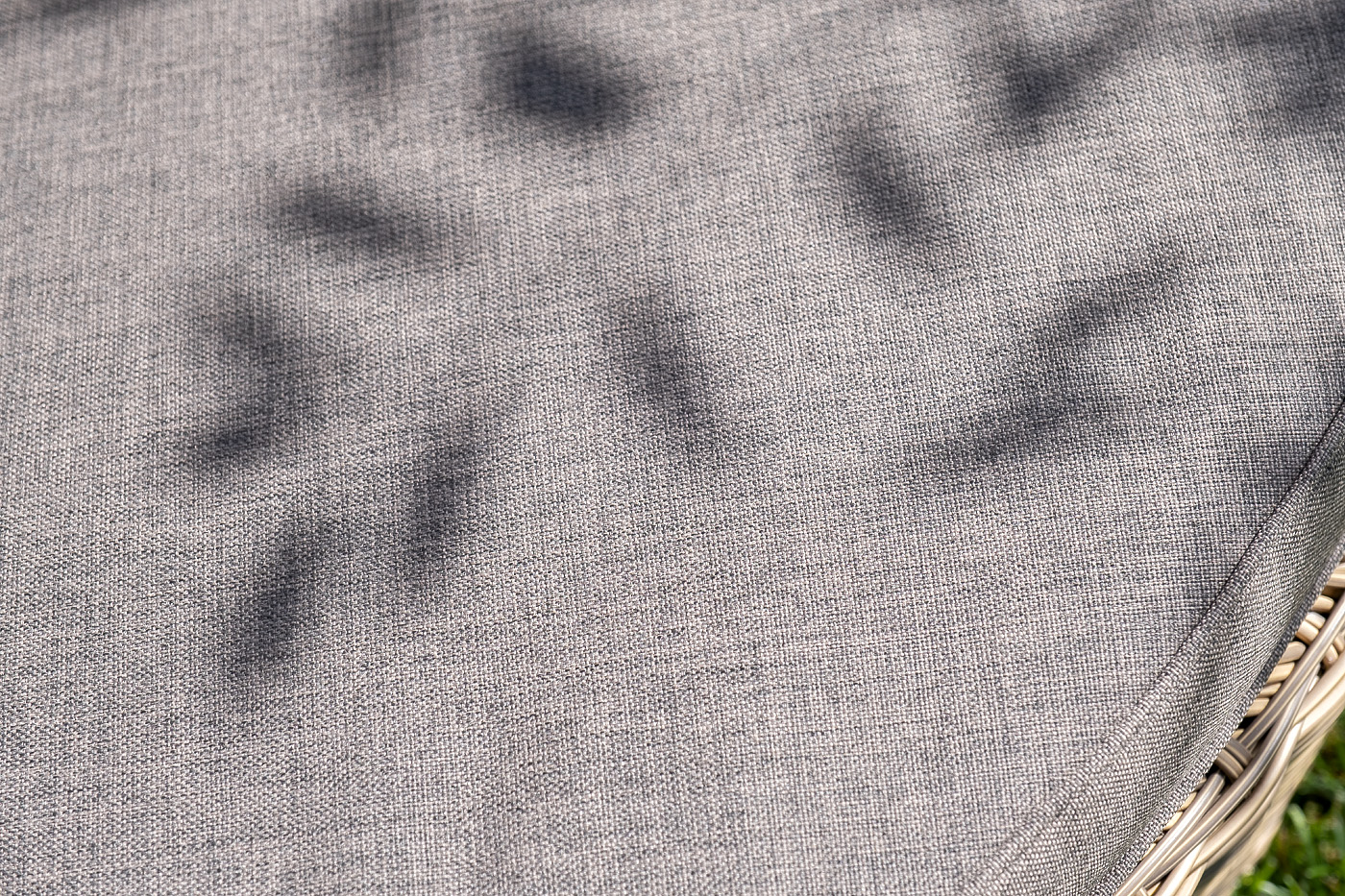 "Стильяно" плетеная кровать круглая, цвет соломенный