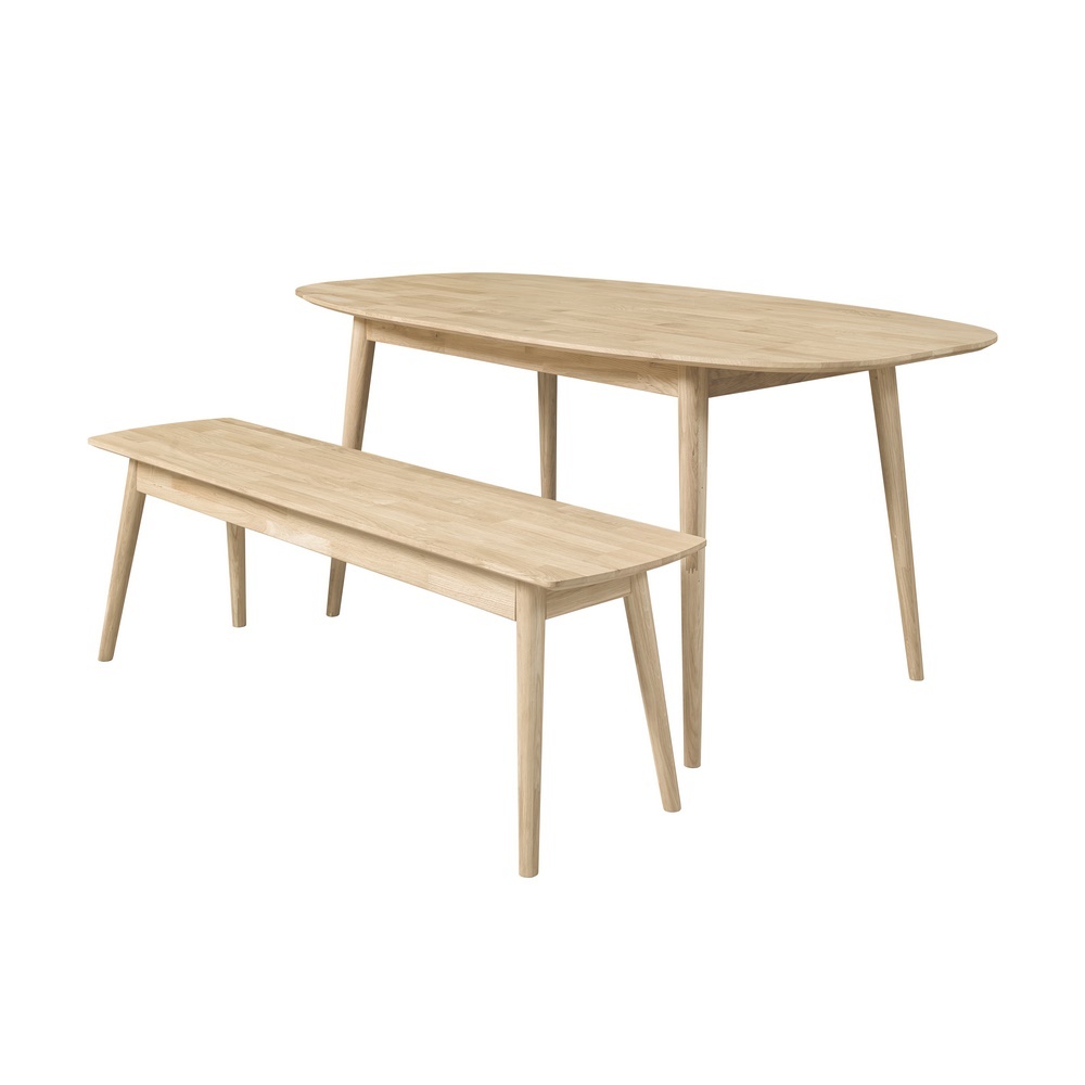 Скамья массив дуба Сканди 1400x400x450