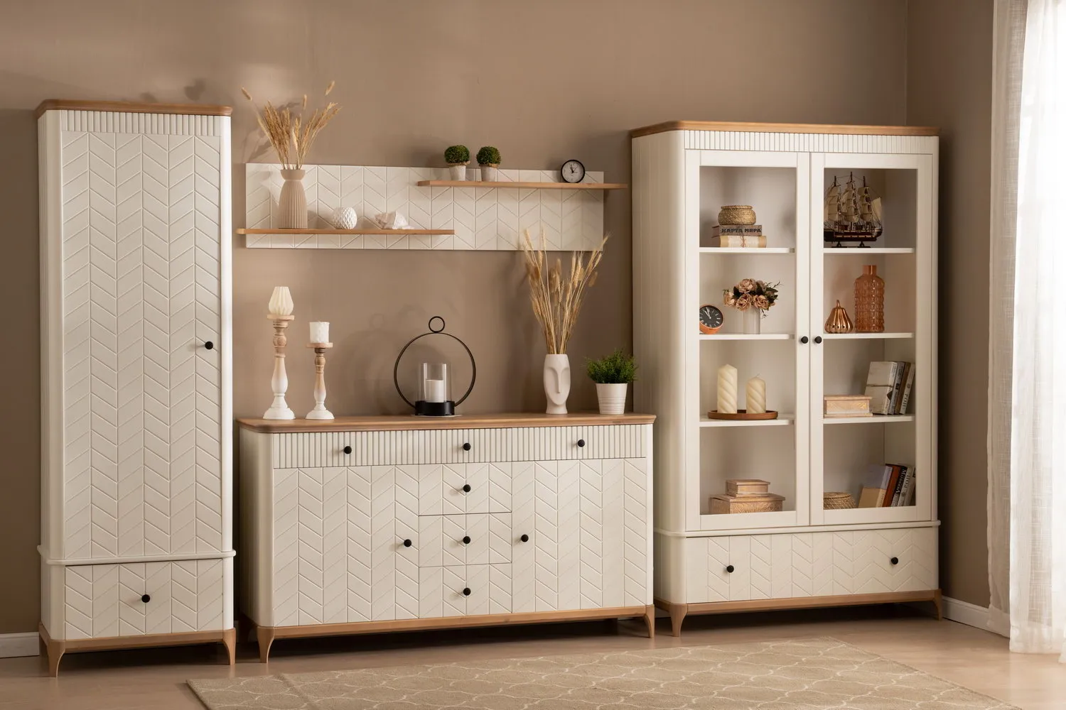   Комод массив сосны Грета №1-140  