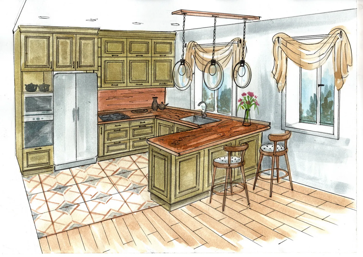 Кухня Тимберика